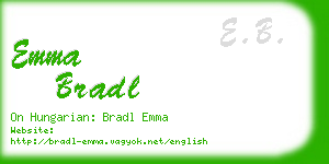 emma bradl business card